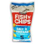 Burton’s Fish ‘N’ chips Salt & Vinegar Baked Snacks 5x 25g 65p Instore @ Home Bargains Derby