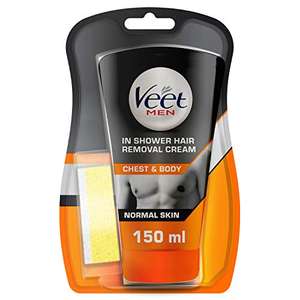 Veet for Men In-Shower Hair Removal Cream for Normal Skin, 150ml £4.66 @ Amazon