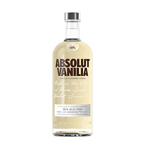 Absolut Vanilia Flavoured Swedish Vodka, 1L £20.99 @Amazon