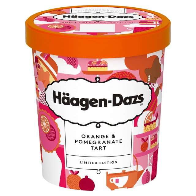 Haagen-Dazs Orange & Pomegranate Tart Ice Cream 460ml