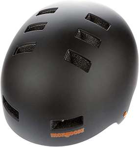 Mongoose Urban Hardshell Youth/Adult Helmet for Scooter, BMX, Cycling and Skateboarding, Medium/56-59cm Black