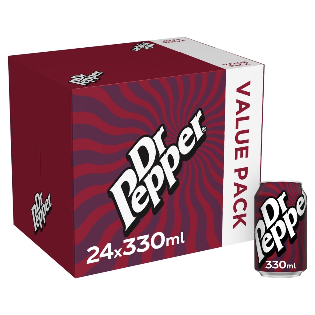 Dr Pepper 24 x 330ml Cans (£7.12 / £6.38) 5% WYB 4