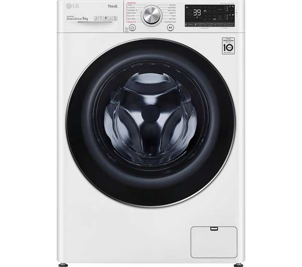 LG TurboWash 360 with AIDD V9 F6V909WTSA WiFi-enabled 9 kg 1600 Spin Washing Machine