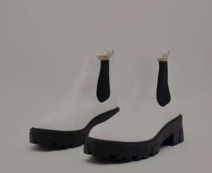 Step Up Your Game Cleated Chelsea Boots White £15 + £3.99 delivery @ Debenhams