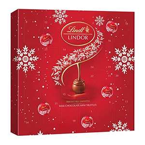 Lindt Lindor Milk Chocolate Christmas Advent Calendar 2023, 109g