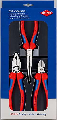 Knipex Combination, Long nose, Cobra Pliers And Cutters Set £70.83 @ Amazon
