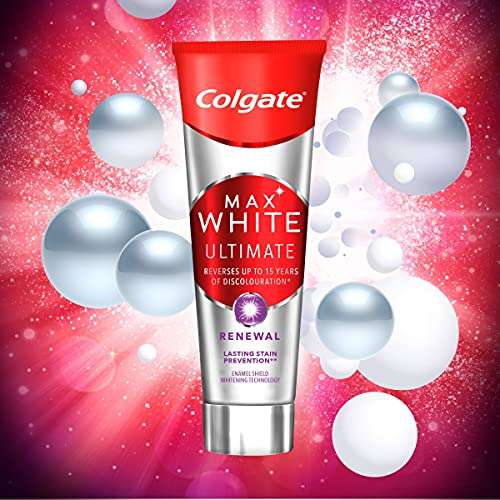 Colgate Max White Ultimate Renewal - £10 (£9 with S&S) @ Amazon