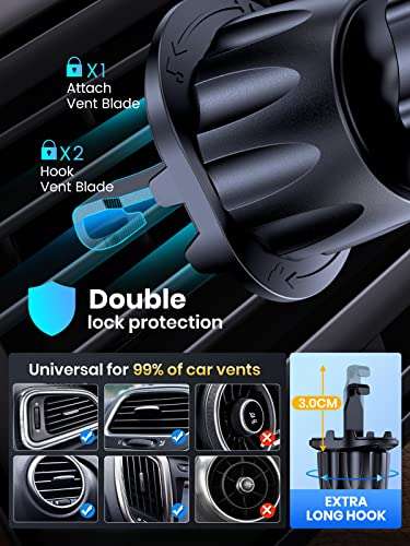 TOPK Car Phone Holder Magnetic, Air Vent Car Phone Mount with N52° strongest magnets £7.60 @ Amazon / TOPKDirect