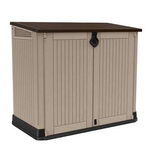 Keter Store It Out Midi Outdoor Garden Storage Shed 880L - Beige/Brown Free Click and Collect £100 at basket @ Homebase