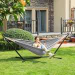 Songmics Double Hammock with Stand (210 x 150 cm) - £50.99 With Code Delivered @ Songmics