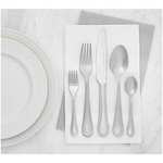 Amazon Basics 20-Piece Stainless Steel Flatware Set with Pearled Edge cutlery £9.23 (using 40% off voucher) at Amazon