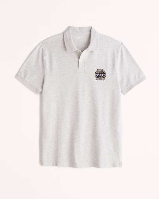 Abercrombie & Fitch Crest Logo Don't Sweat It Polo