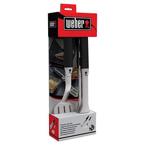 Weber 6645, Compact Size Black Premium Tool Set, 2 pcs, Stainless Steel £25.14 Delivered @ Amazon