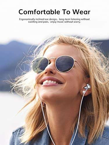 TOPK Earphones Wired, In-Ear Headphones Earphones with Microphone, Bass 3.5mm Gaming Earbuds - £2.40 With Voucher @ TOPK Direct / Amazon