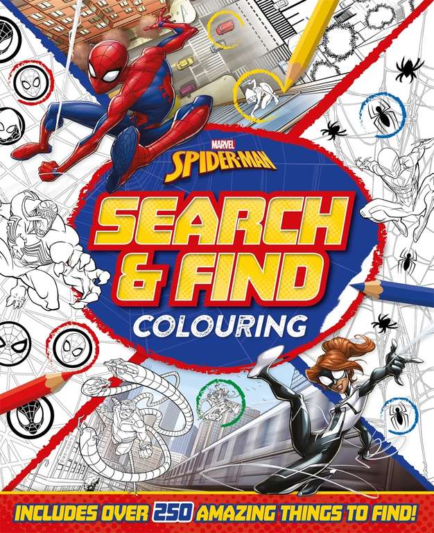 Marvel: Spiderman Search & Find Colouring Book