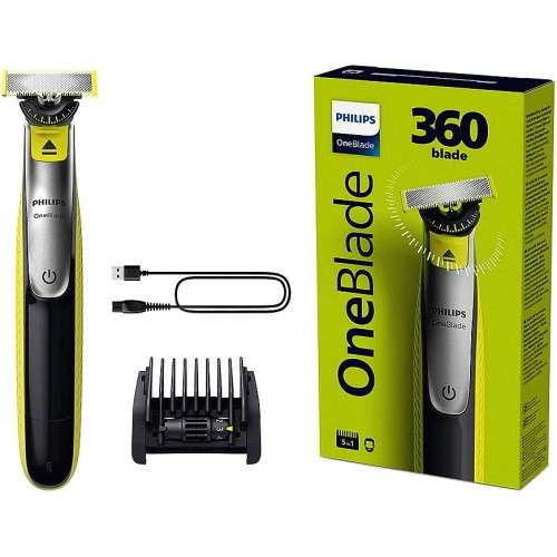 Philips OneBlade 360 for Face with 5-in-1 Adjustable Comb - £23.99 with Code (Free Click & Collect) @ Boots