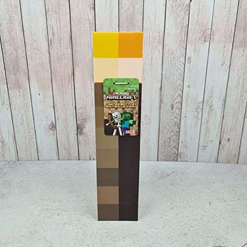 Minecraft Torch Bottle - Old School Gaming Water Bottle, 650 ml, BPA Free £5 @ Amazon