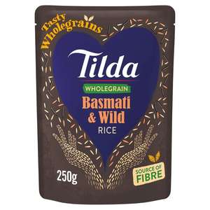 Tilda Wholegrain Basmati and Wild Rice - Microwavable - Clubcard Price