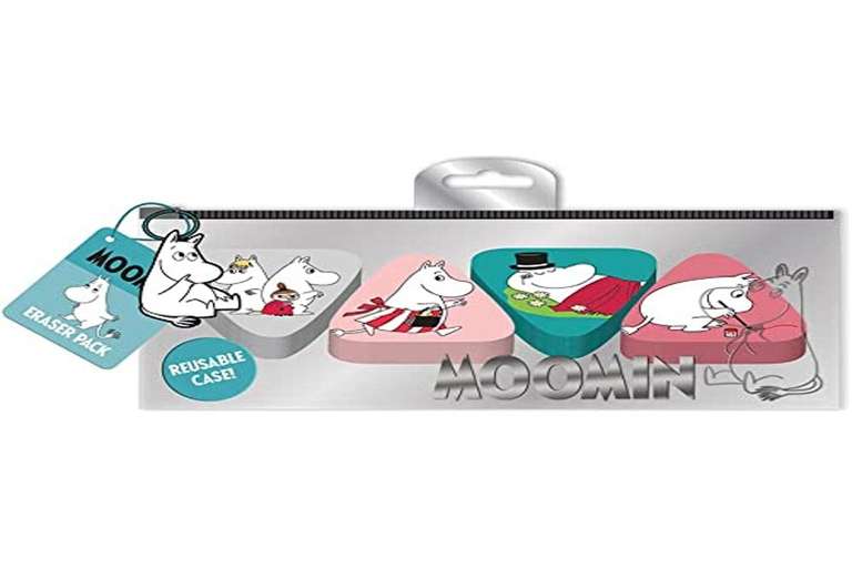Pyramid International Moomin Set of 4 Erasers (Moomin Character Designs) - Official Merchandise