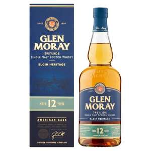 Glen Moray Elgin Heritage 12 Year Old American Cask Single Malt Scotch Whisky 70cl £25 @ Morrisons