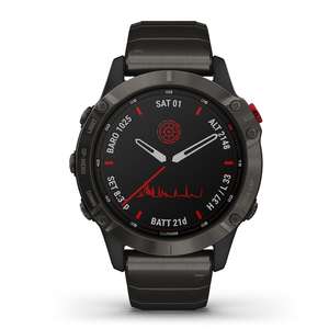 GARMIN Fenix 6 Pro Solar Carbon Grey Titanium Smartwatch Now £475 Free delivery @ Goldsmiths