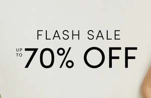 Up to 70% off Flash Sale Delivery £4.99 Free if you have unlimited @ Oasis