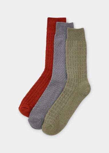 3 Pack Textured Socks + 99p collection | hotukdeals