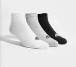 3 Pack - Adidas Invisible Socks (Black or Mixed / Sizes 2.5 - 11) - £5.40 With Code + Free Click & Collect @ JD Sports
