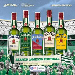 Jameson Irish Whiskey x Football Limited Edition Bottle, 70cl