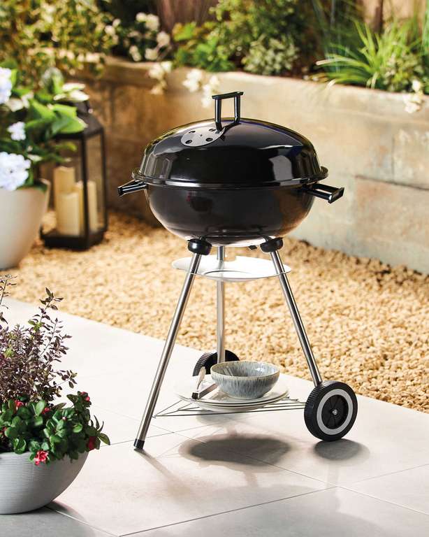 Charcoal Kettle BBQ £24.99 + £2.95 delivery Aldi