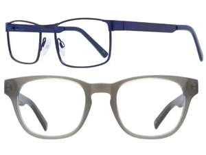 Two Pairs of Prescription Glasses From £14 + Free Delivery - W/Code