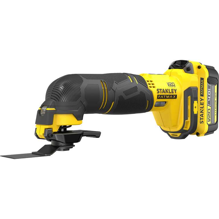 Stanley FatMax V20 18V Cordless Multi Tool with 20 Piece Accessory Set 1 x 4.0Ah - Redeem Free Battery - £99.98 (Free C&C) @ Toolstation