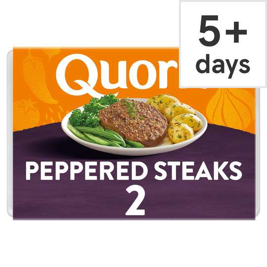 Quorn 2 Peppered Steaks 196G £2 (Clubcard Price) @ Tesco