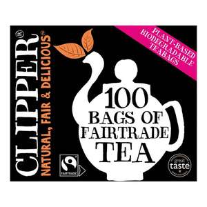 Clipper Fairtrade Everyday Tea 100 Bags 312G - £1.75 @ Tesco