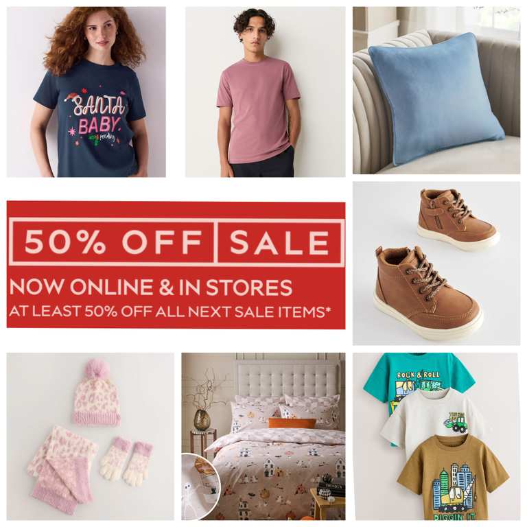 At Least 50% Off Summer Sale (Women's, Men's, Kids & Home) - Online and In-Store + Free Click & Collect