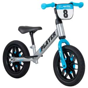 Q Play PLAYER Balance Bike Blue £20 with free click and collect at limited locations @ Smyths
