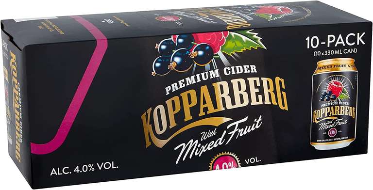 Kopparberg Premium Cider with Mixed Fruit, 10x330ml cans £6 Instore @ Sainsbury's, Derby