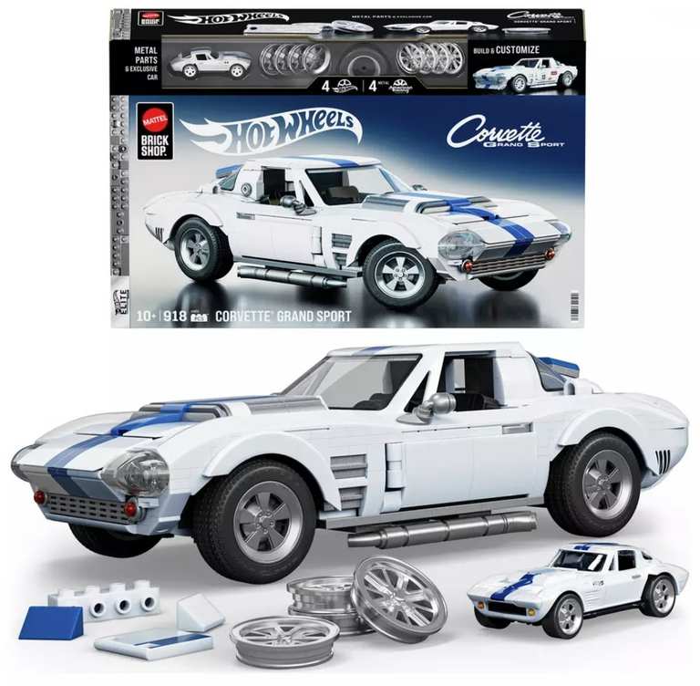 Mattel Brick Shop Hot Wheels Corvette Grand Sport / Custom '62 Chevy Pickup £21 / Mercedes-Benz 300 SL Building Toy Car £64.40 - Free C&C