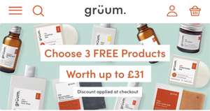 3 FREE gruum items (When Signing Up To A Recurring Subscription, Cancel Any Time)