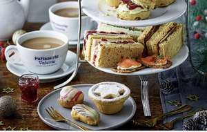 Afternoon Tea for Two at Patisserie Valerie with £10 Cake Gift Voucher £20 with code Nationwide valid 12months @ Buyagift