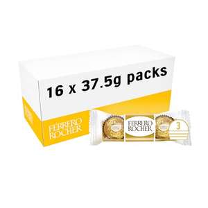 Ferrero Rocher Pralines, Box of 16 x 3 (48pcs)