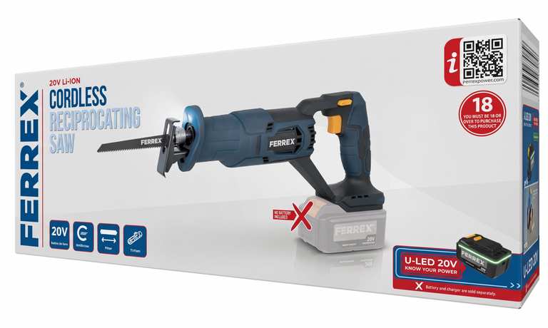 Ferrex Cordless 20V Reciprocating Saw @ Ely Cardiff
