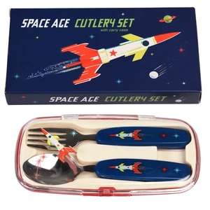 Space Age Rocket Cutlery Set now £3 with free click and collect @ Dunelm