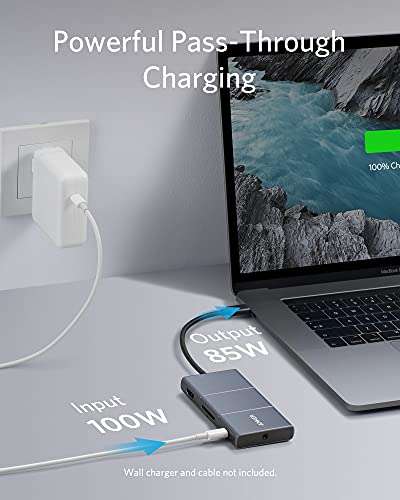 Anker USB C Hub, PowerExpand 6-in-1 USB-C Adapter - £39.99 Dispatched By Amazon, Sold By Anker Direct UK