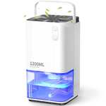 EasyAcc 1200ml Electric Portable Mini Dehumidifier with Ultra Quiet & Auto Shut Off - Sold by Heylive.Store / FBA