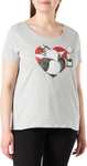 Disney Women's Wodalwots040 T-Shirt, Melange Grey, XL