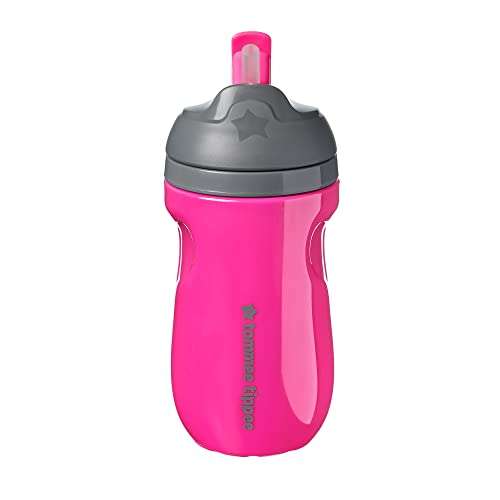 Tommee Tippee Insulated Straw Toddler Tumbler Cup – 12+ Months, 1pk, Pink £2.99 @ Amazon