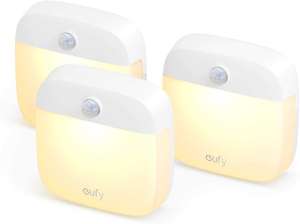 Lumi Stick-On Night Light-2nd Generation Warm White LED (3-pack) £13.99 delivered, using code @Eufy