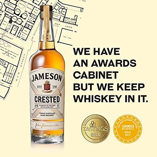 Jameson Crested Triple Distilled Blended Irish Whiskey - £27.89 (20% Voucher On First Subscribe & Save) @ Amazon