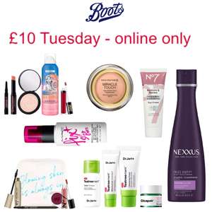 £10 Tuesday - Lancôme, Mac, Soap & Glory, No7 & More + Free Click and collect over £15 (otherwise £1.50) - @ Boots